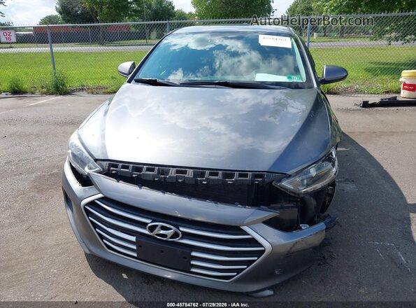 5NPD74LFXJH286996 2018 HYUNDAI ELANTRA Gray Front view