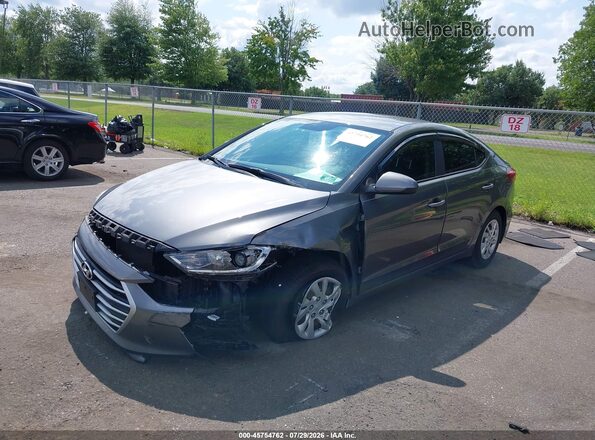 5NPD74LFXJH286996 2018 HYUNDAI ELANTRA Gray Front left