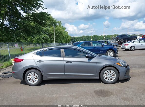 5NPD74LFXJH286996 2018 HYUNDAI ELANTRA Gray Rear interior view