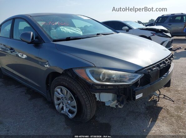 5NPD74LFXJH329054 2018 HYUNDAI ELANTRA Gray Դիմացի տեսք
