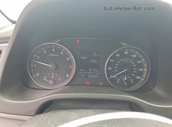 5NPD74LFXJH330253 2018 HYUNDAI ELANTRA Gray Widok zestawu wskaźników