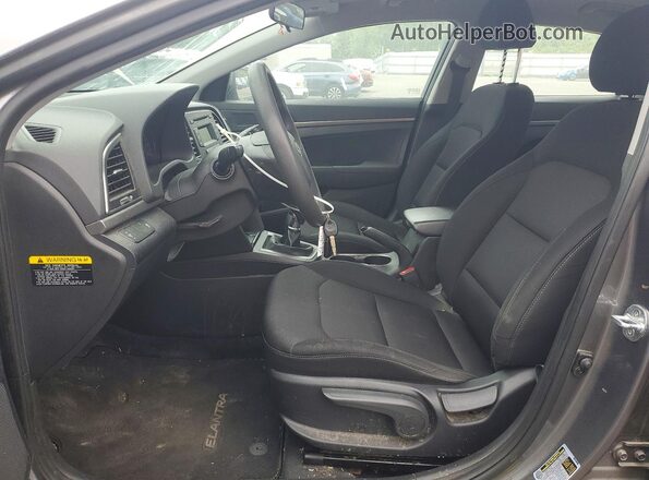 5NPD74LFXJH330253 2018 HYUNDAI ELANTRA Gray Widok wnętrza z przodu