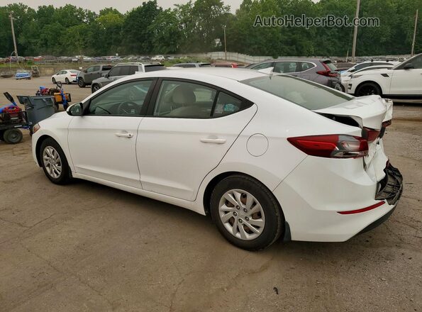 5NPD74LFXJH381350 2018 HYUNDAI ELANTRA White უკანა მარცხენა