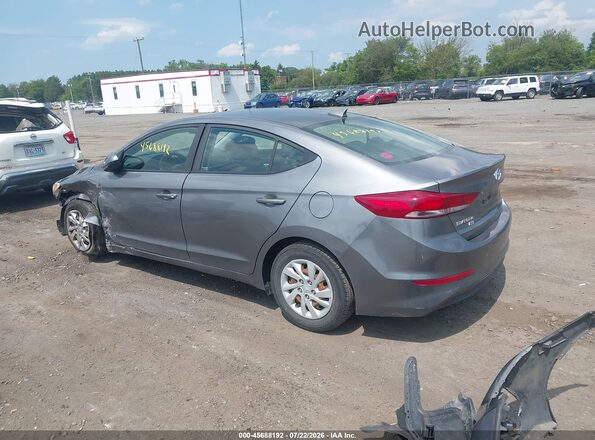 5NPD74LFXJH392767 2018 HYUNDAI ELANTRA Gray უკანა მარცხენა