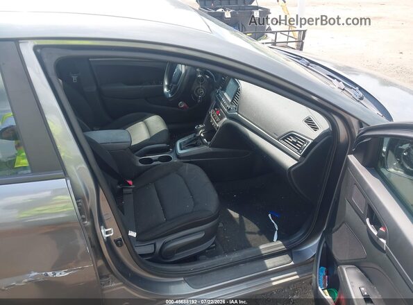 5NPD74LFXJH392767 2018 HYUNDAI ELANTRA Gray წინა სალონის ხედი