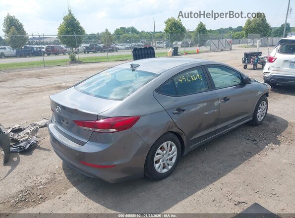 5NPD74LFXJH392767 2018 HYUNDAI ELANTRA Gray უკანა მარჯვენა