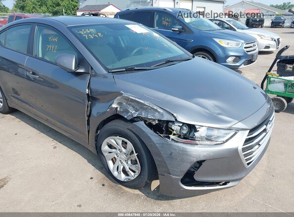 5NPD74LFXJH399959 2018 HYUNDAI ELANTRA Gray Դիմացի տեսք