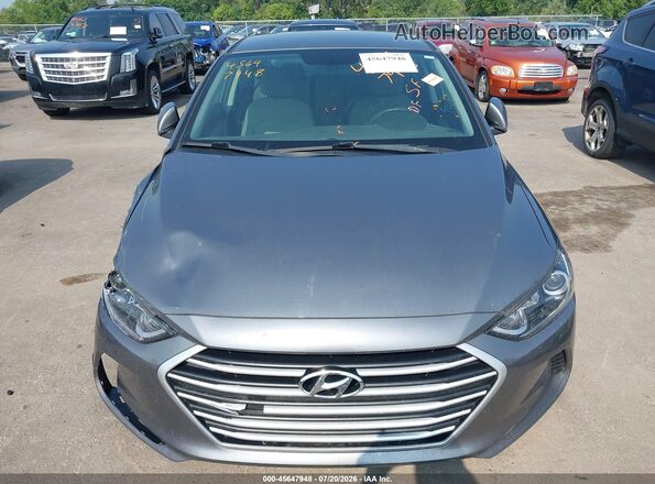 5NPD74LFXJH399959 2018 HYUNDAI ELANTRA Gray Սարքավորումների վահանակի տեսք