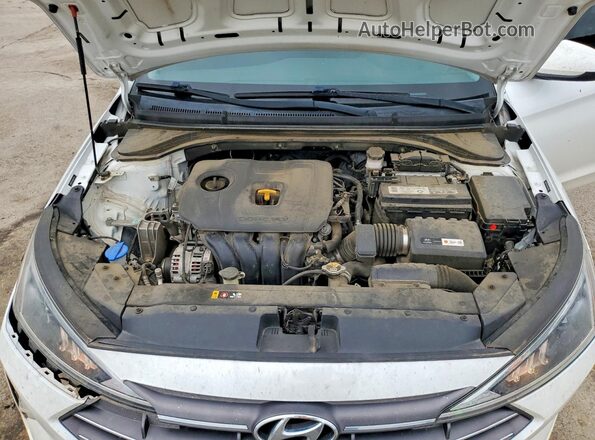 5NPD74LFXKH425462 2019 HYUNDAI ELANTRA White უკანა სალონის ხედი