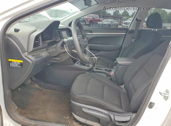 5NPD74LFXKH425462 2019 HYUNDAI ELANTRA White წინა სალონის ხედი