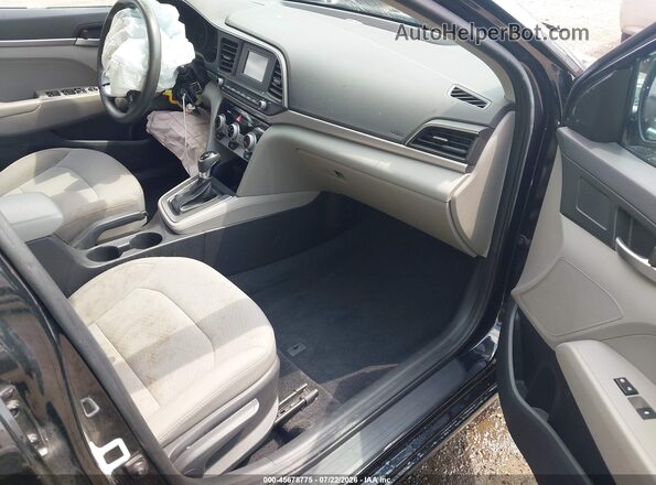 5NPD74LFXKH451687 2019 HYUNDAI ELANTRA Black Սալոնի դիմացի տեսք