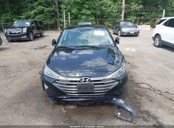 5NPD74LFXKH451687 2019 HYUNDAI ELANTRA Black Առջևի վահանակի տեսք