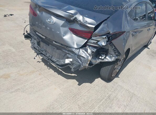 5NPD74LFXKH456095 2019 HYUNDAI ELANTRA Gray Вид спереду