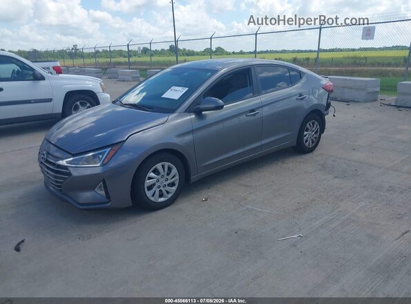5NPD74LFXKH456095 2019 HYUNDAI ELANTRA Gray Передня ліва чверть