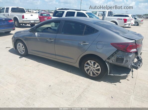5NPD74LFXKH456095 2019 HYUNDAI ELANTRA Gray Задня ліва чверть