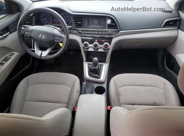 5NPD74LFXKH474600 2019 HYUNDAI ELANTRA Black Вид панелі приладів