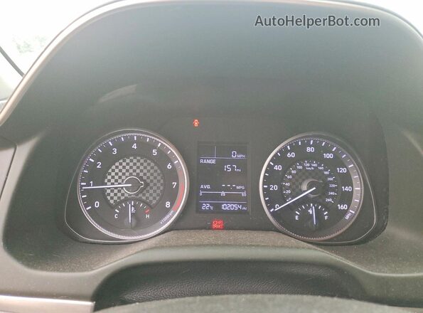 5NPD74LFXKH474600 2019 HYUNDAI ELANTRA Black Вид щитка приладів