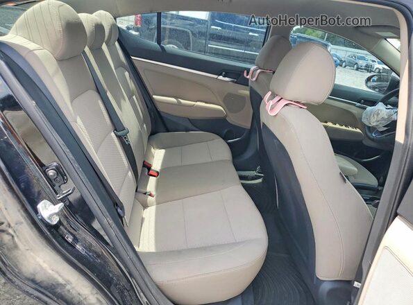 5NPD74LFXKH488755 2019 HYUNDAI ELANTRA Black Widok tylnych siedzeń
