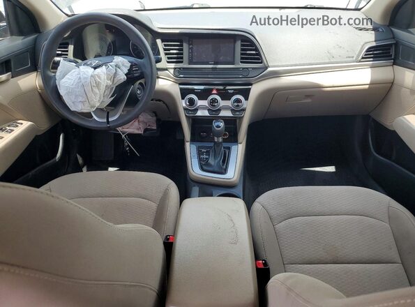 5NPD74LFXKH488755 2019 HYUNDAI ELANTRA Black Widok deski rozdzielczej