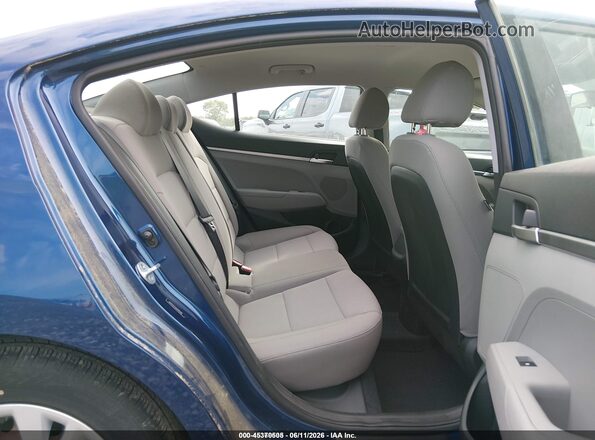 5NPD74LFXKH493440 2019 HYUNDAI ELANTRA Blue Вид наклейки з VIN-кодом