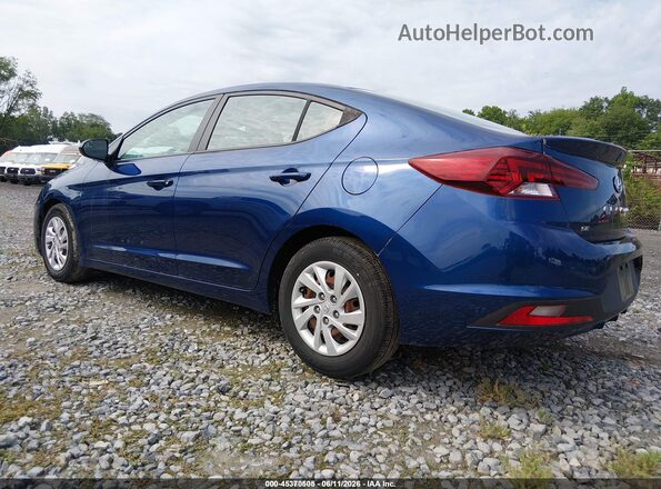 5NPD74LFXKH493440 2019 HYUNDAI ELANTRA Blue Задня ліва чверть