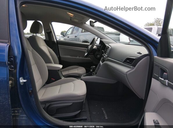 5NPD74LFXKH493440 2019 HYUNDAI ELANTRA Blue Вид салону спереду