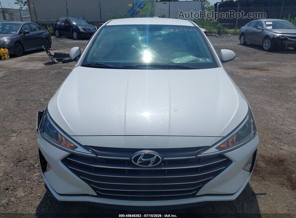 5NPD74LFXKH494829 2019 HYUNDAI ELANTRA White Instrument cluster view