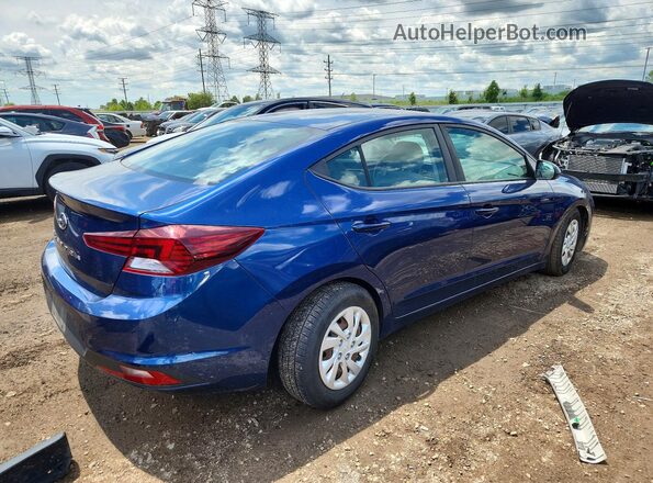 5NPD74LFXKH498119 2019 HYUNDAI ELANTRA Blue უკანა მარჯვენა