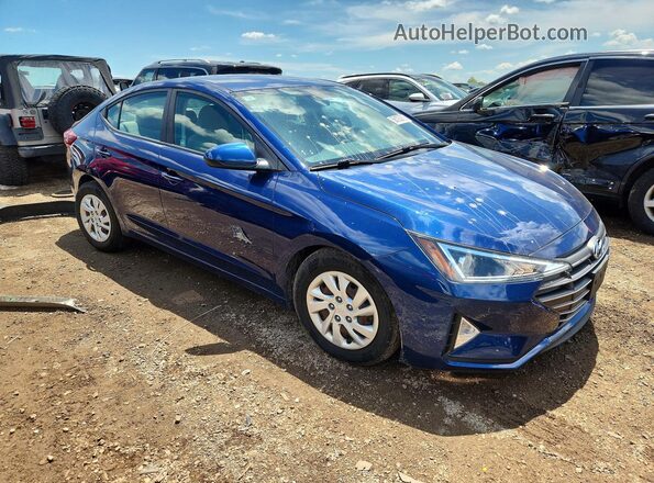 5NPD74LFXKH498119 2019 HYUNDAI ELANTRA Blue წინა მარჯვენა