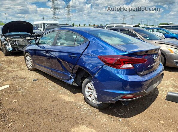 5NPD74LFXKH498119 2019 HYUNDAI ELANTRA Blue უკანა მარცხენა