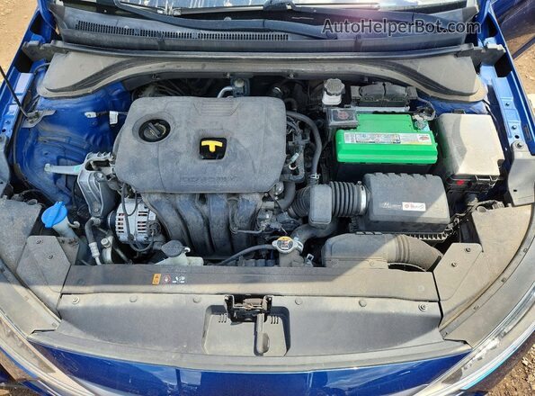 5NPD74LFXKH498119 2019 HYUNDAI ELANTRA Blue უკანა სალონის ხედი