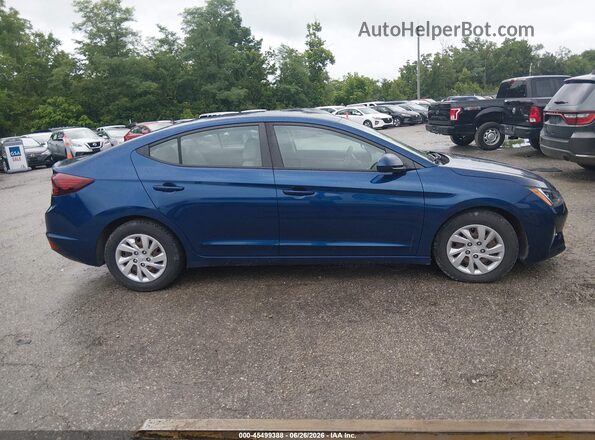 5NPD74LFXLH601315 2020 HYUNDAI ELANTRA Blue Rear interior view