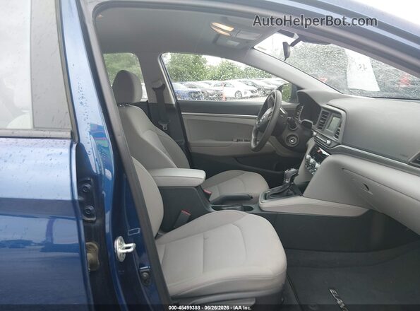 5NPD74LFXLH601315 2020 HYUNDAI ELANTRA Blue Front interior view