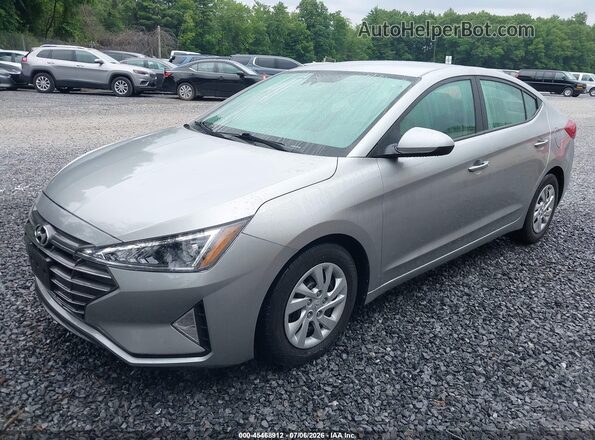 5NPD74LFXLH603257 2020 HYUNDAI ELANTRA Silver Vista tres cuartos delantera izquierda