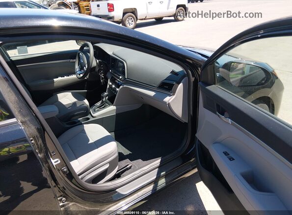 5NPD74LFXLH606966 2020 HYUNDAI ELANTRA Black Front interior view