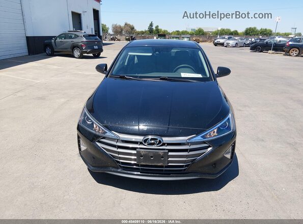 5NPD74LFXLH606966 2020 HYUNDAI ELANTRA Black Front view