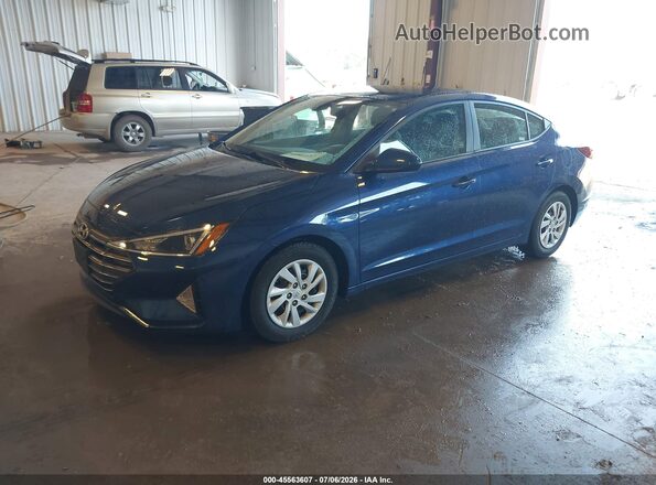 5NPD74LFXLH607941 2020 HYUNDAI ELANTRA Blue Առջևի ձախ երեք քառորդ տեսարան