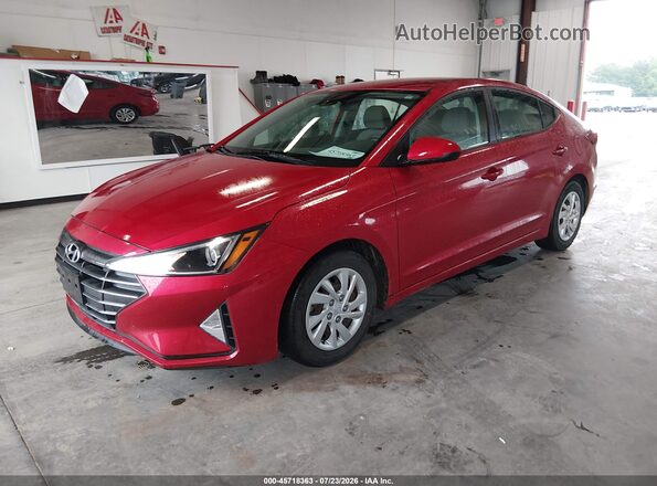 5NPD74LFXLH608913 2020 HYUNDAI ELANTRA Red Vista tres cuartos delantera izquierda