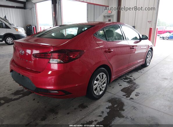 5NPD74LFXLH608913 2020 HYUNDAI ELANTRA Red Trasero derecho