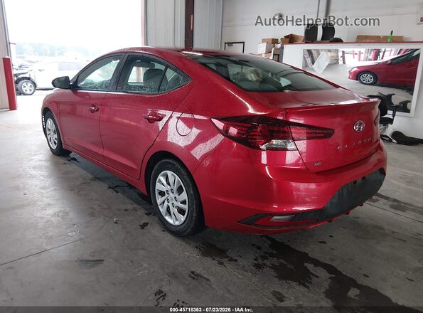 5NPD74LFXLH608913 2020 HYUNDAI ELANTRA Red Trasero izquierdo