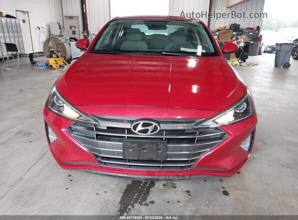 5NPD74LFXLH608913 2020 HYUNDAI ELANTRA Red Vista del cuadro de instrumentos