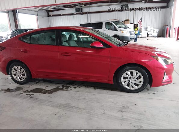 5NPD74LFXLH608913 2020 HYUNDAI ELANTRA Red Vista interior trasera