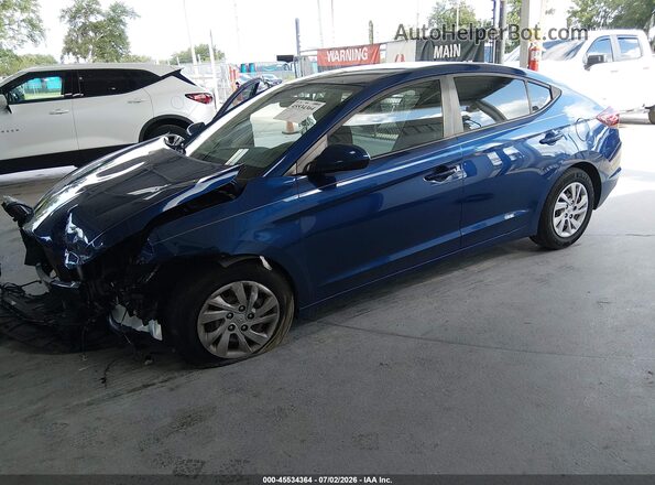 5NPD74LFXLH609947 2020 HYUNDAI ELANTRA Blue წინა მარცხენა ხედი სამი მეოთხედიდან