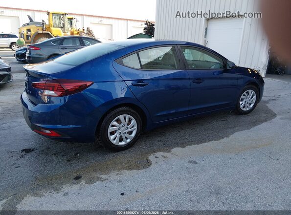 5NPD74LFXLH610466 2020 HYUNDAI ELANTRA Синий Задняя правая четверть