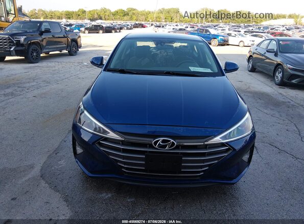 5NPD74LFXLH610466 2020 HYUNDAI ELANTRA Синий Вид щитка приборов