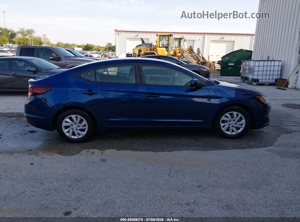 5NPD74LFXLH610466 2020 HYUNDAI ELANTRA Синий Вид задней части салона