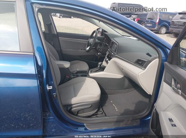 5NPD74LFXLH616820 2020 HYUNDAI ELANTRA Blue Widok wnętrza z przodu