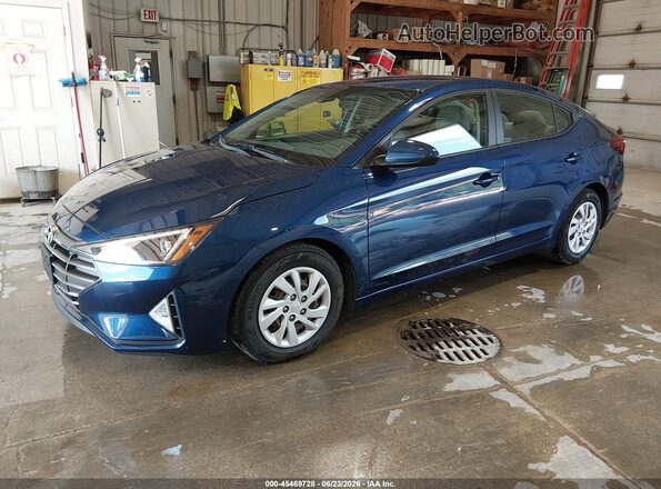 5NPD74LFXLH618213 2020 HYUNDAI ELANTRA Blue წინა მარცხენა ხედი სამი მეოთხედიდან