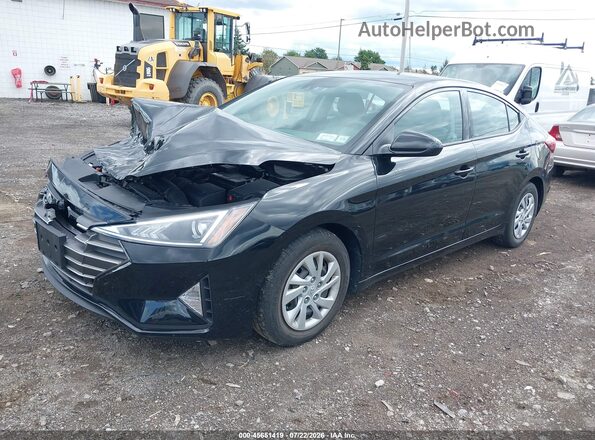 5NPD74LFXLH618888 2020 HYUNDAI ELANTRA Black წინა მარცხენა ხედი სამი მეოთხედიდან