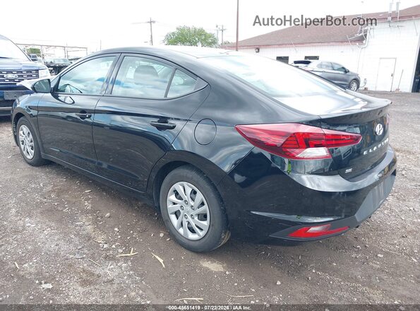 5NPD74LFXLH618888 2020 HYUNDAI ELANTRA Black უკანა მარცხენა